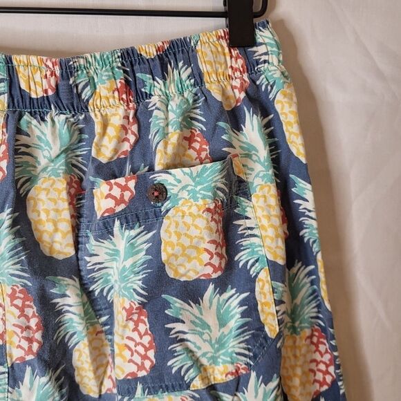 Tommy Bahama Mens Size Medium Cotton Pineapple Shorts Pull On Multicolor Stretch - Picture 3 of 7